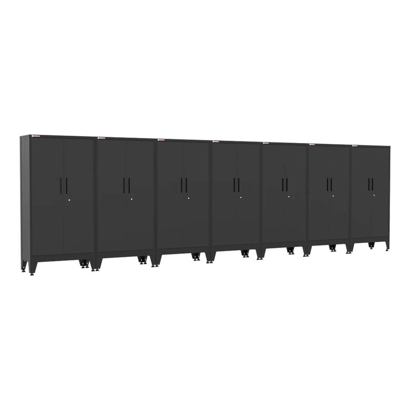 Armadillo Tough Black Gear Locker Tall Cabinet (7-Pack)