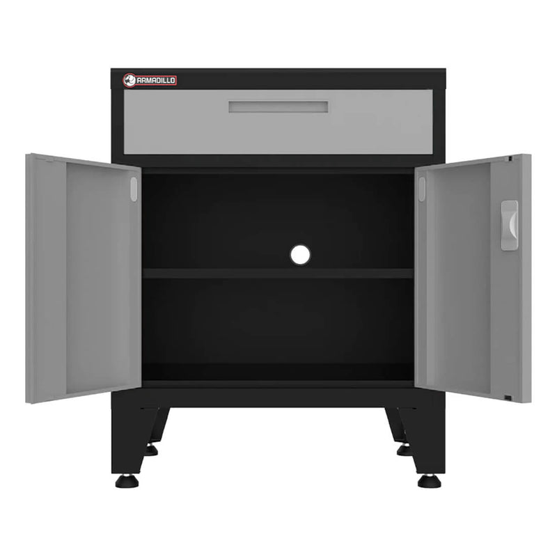 Armadillo Tough Grey 7-Piece Garage Cabinet System with Levelers