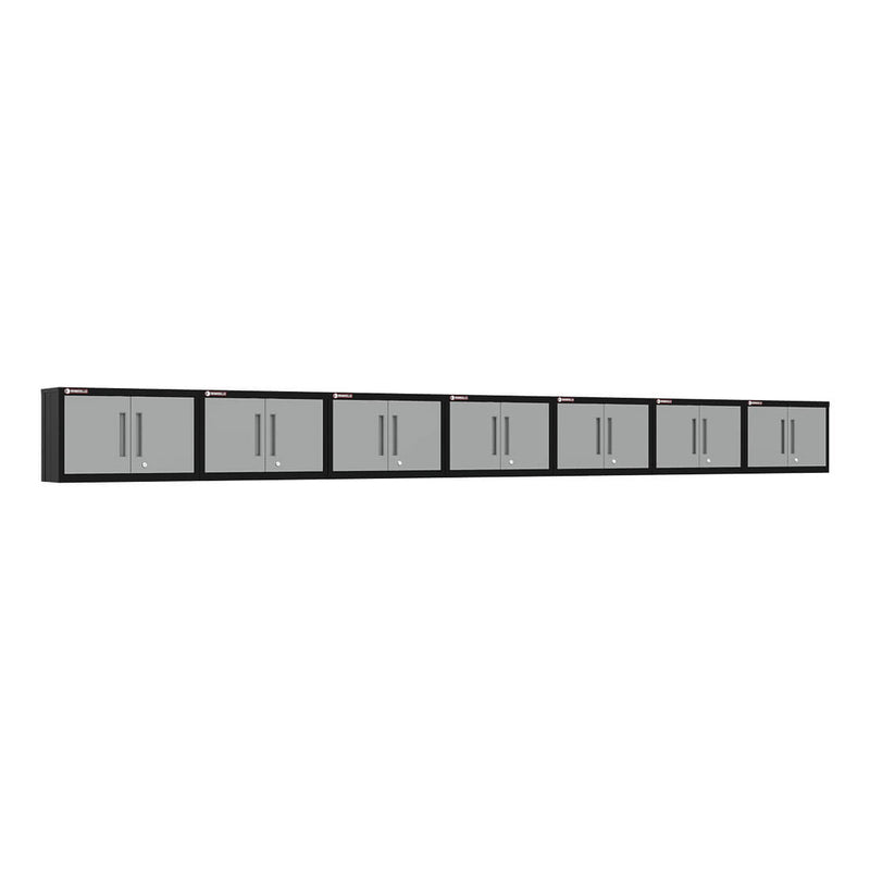 Armadillo Tough Grey Wall Cabinet (7-Pack)
