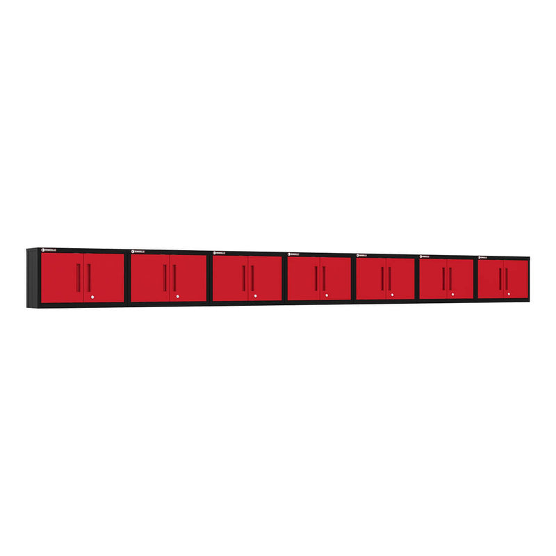 Armadillo Tough Red Wall Cabinet (7-Pack)