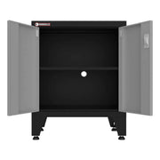 Armadillo Tough Grey 8-Piece Garage Cabinet Set with Levelers-AR8PC122G