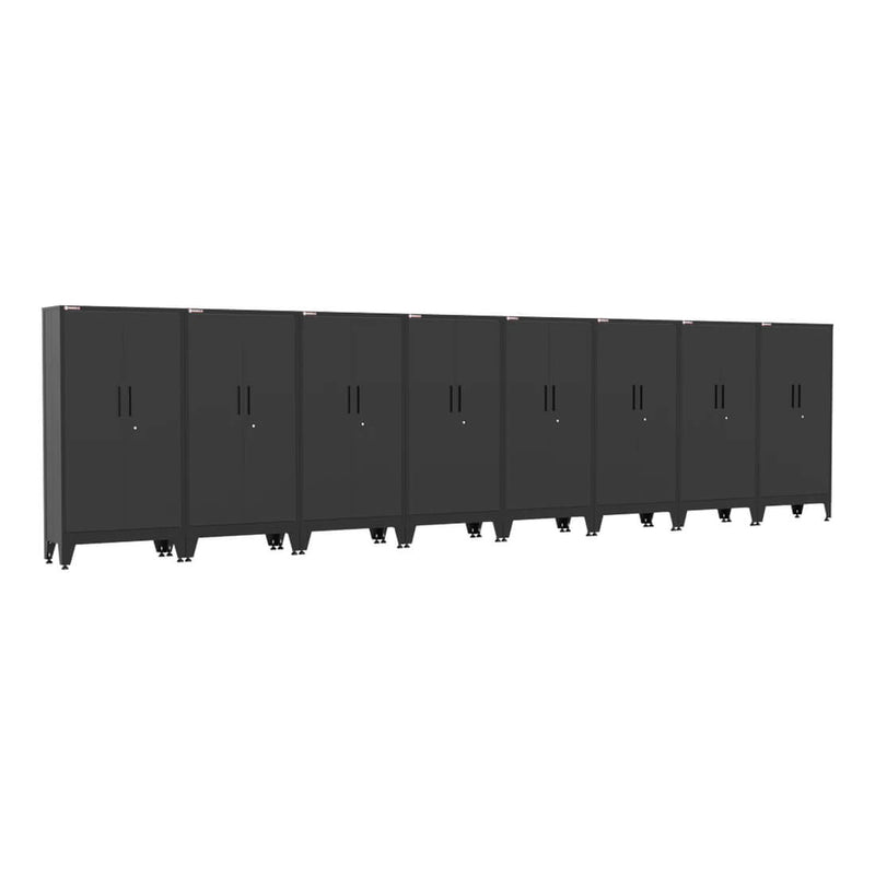 Armadillo Tough Black Gear Locker Tall Cabinet (8-Pack)