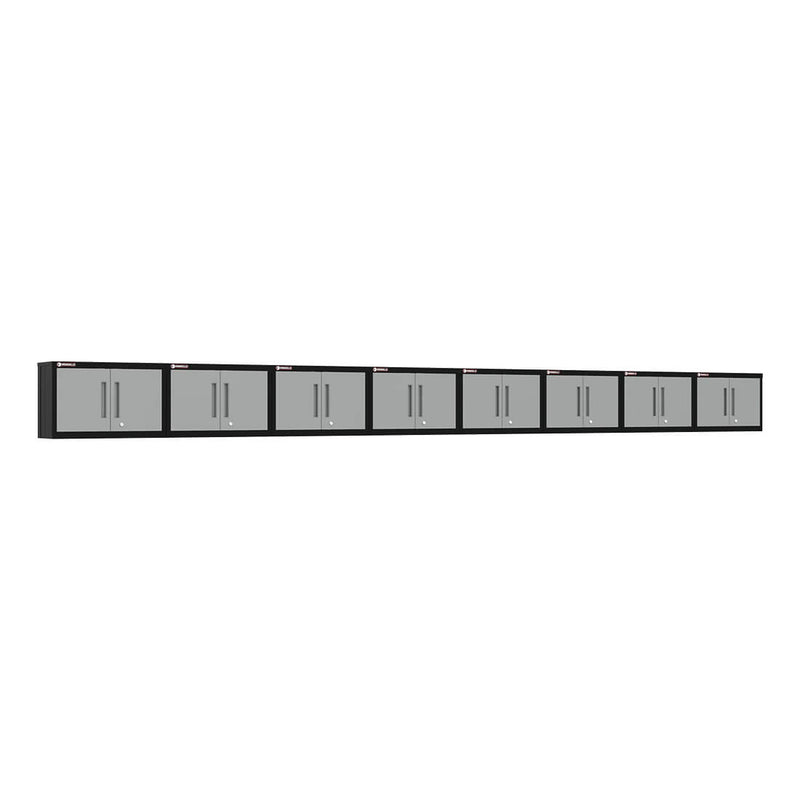 Armadillo Tough Grey Wall Cabinet (8-Pack)