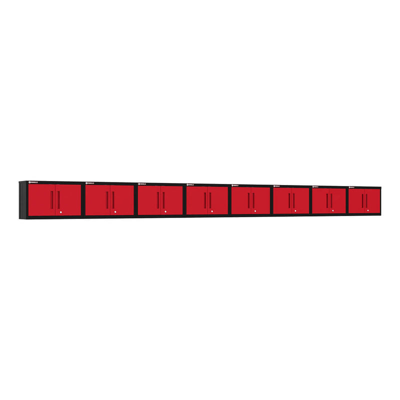 Armadillo Tough Red Wall Cabinet (8-Pack)