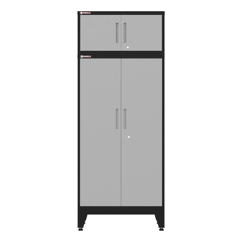 Armadillo Tough Grey 9-Piece Garage Cabinet System with Levelers