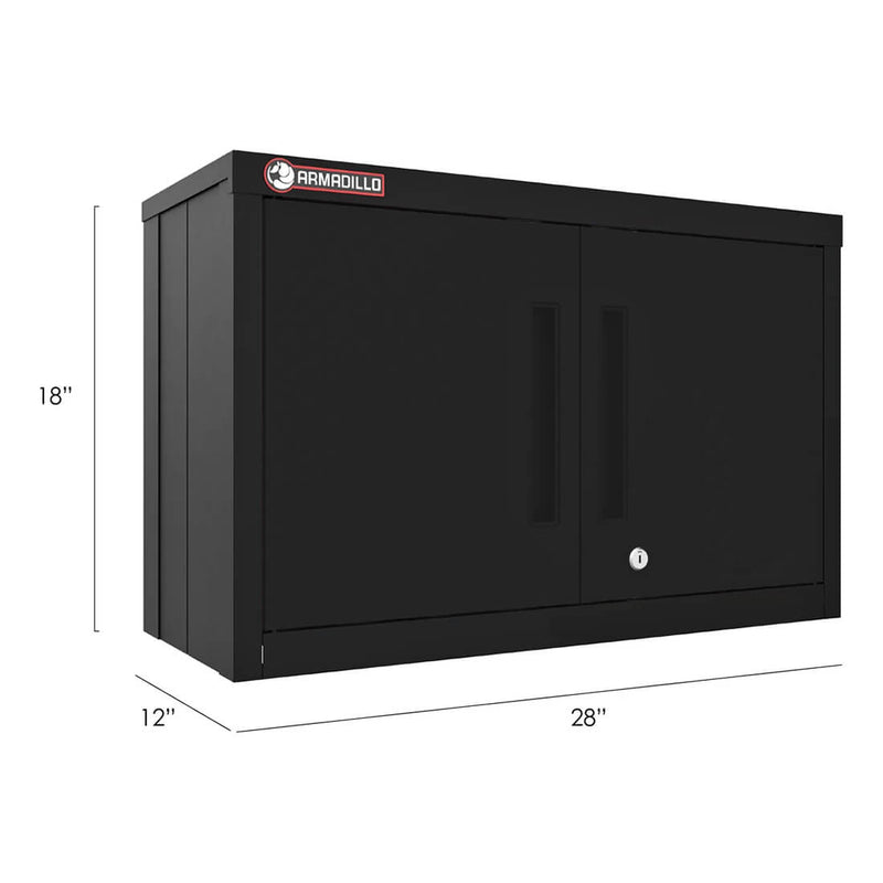 Armadillo Tough Black Wall Cabinet