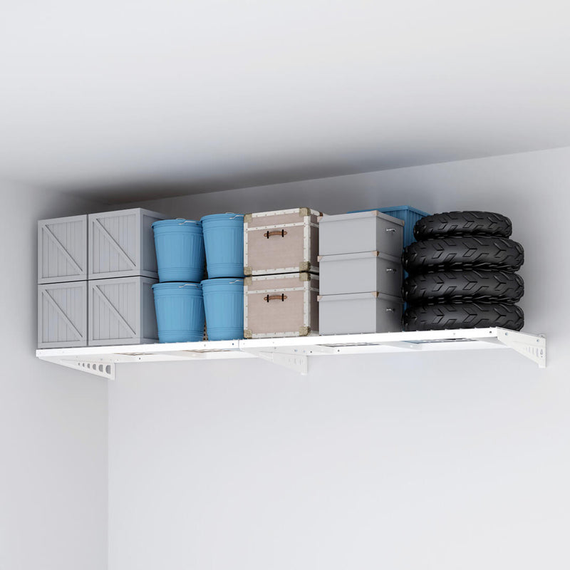 Fleximounts 2' x 4' White Pro Wall Shelving (2-Pack)