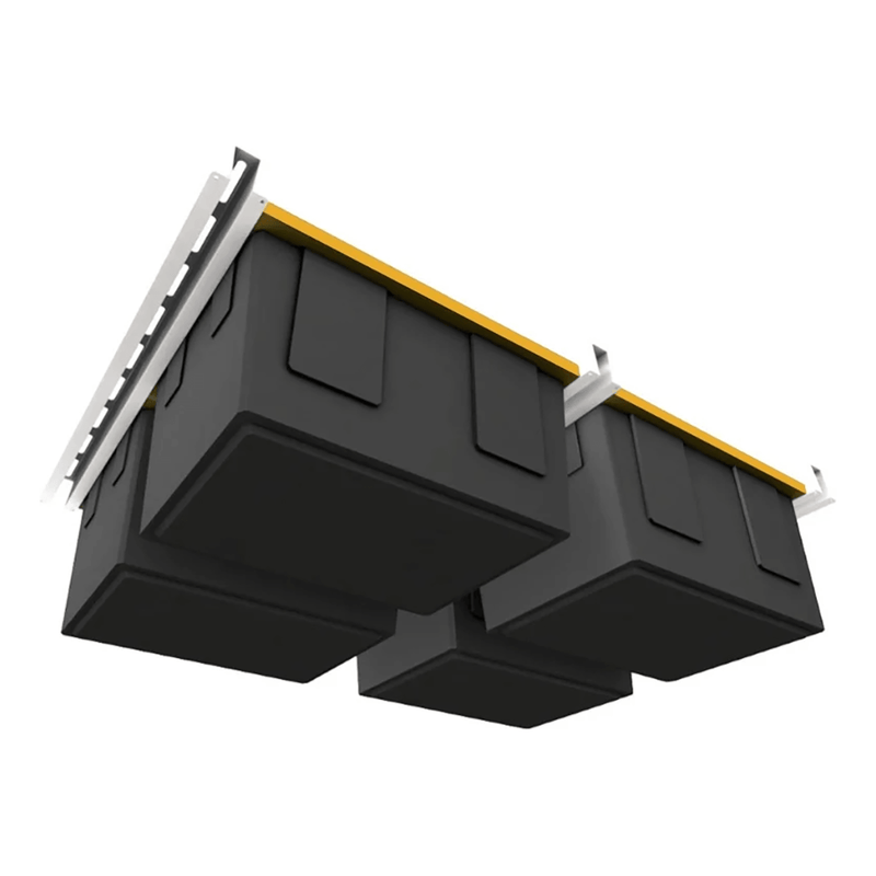 Ceiling Sam Bin Slide Overhead Tote Storage Rack (Fixed)