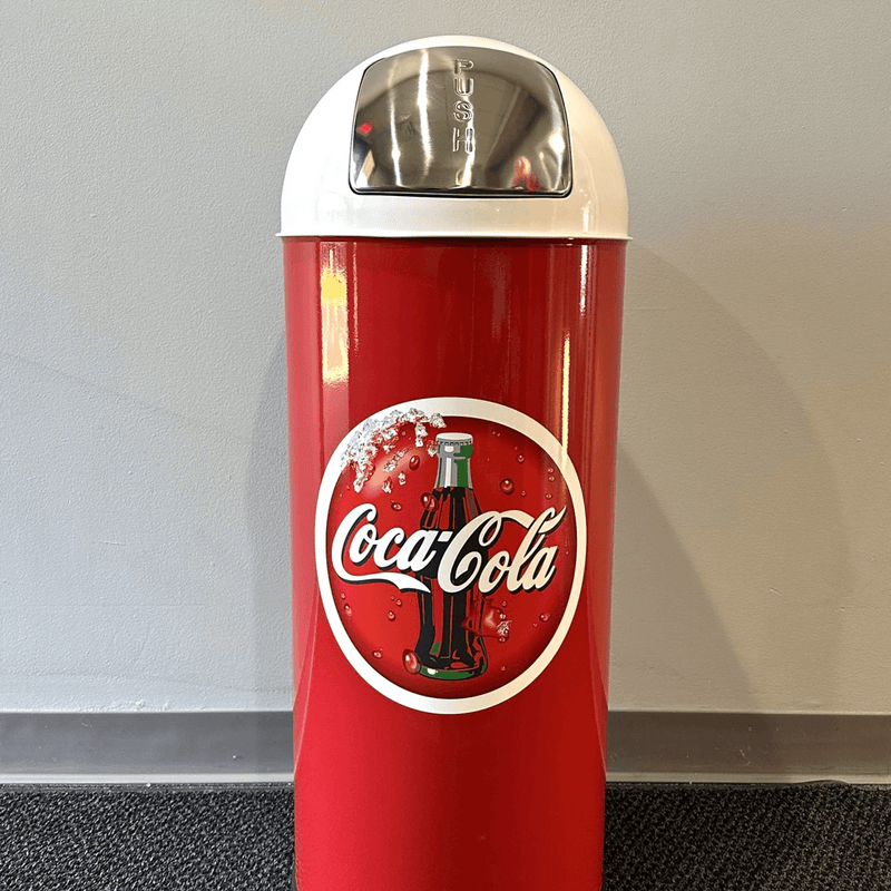 PERGL Coca-Cola Bullet Style Trash Can