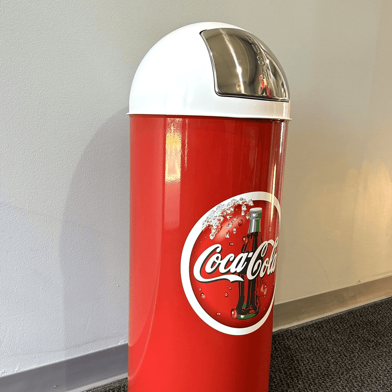 PERGL Coca-Cola Bullet Style Trash Can