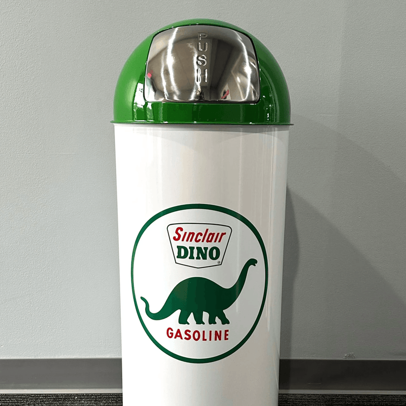 PERGL Sinclair Dino Gasoline Bullet Style Trash Can