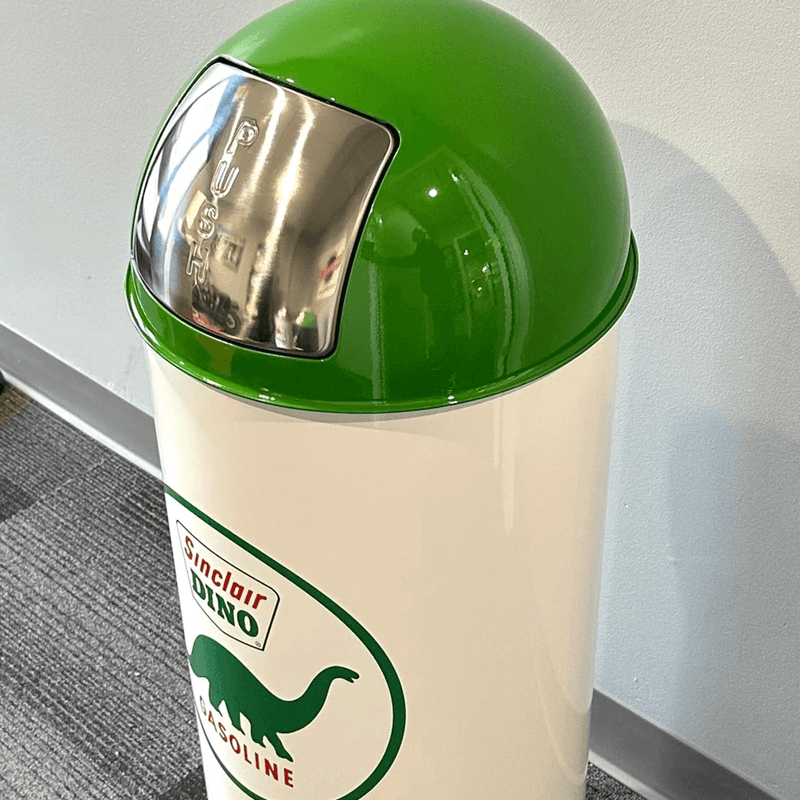 PERGL Sinclair Dino Gasoline Bullet Style Trash Can