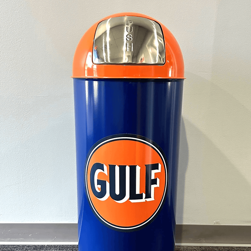 PERGL Gulf Bullet Style Trash Can (Dark Blue)