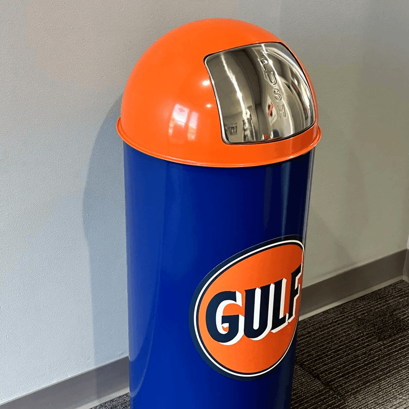 PERGL Gulf Bullet Style Trash Can (Dark Blue)