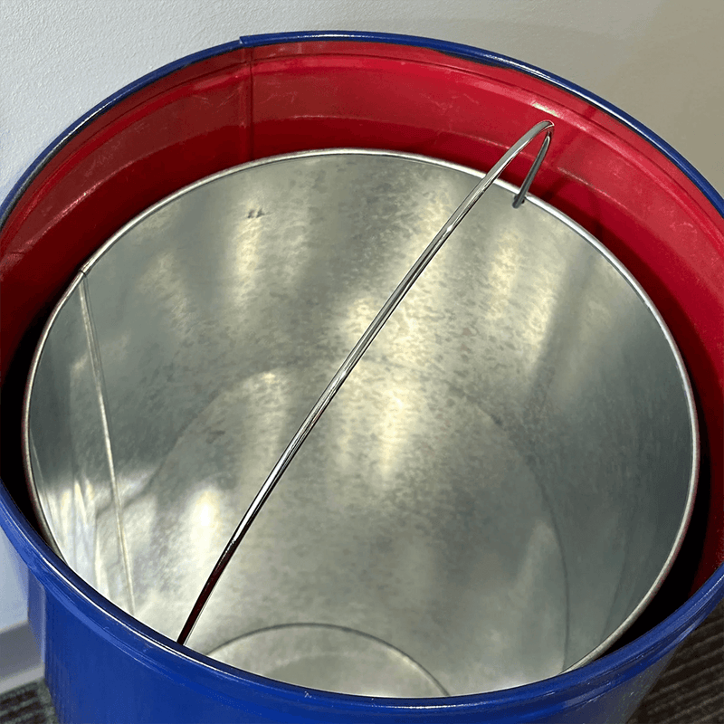 PERGL Gulf Bullet Style Trash Can (Dark Blue)