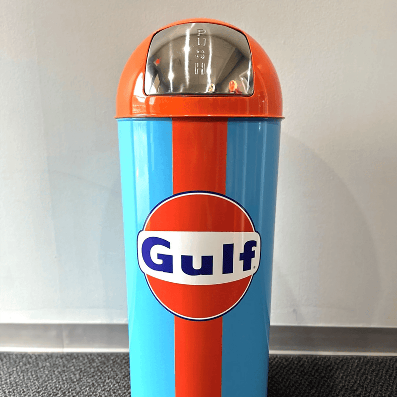 PERGL Gulf Bullet Style Trash Can (Striped)