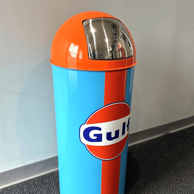 PERGL Gulf Bullet Style Trash Can (Striped)