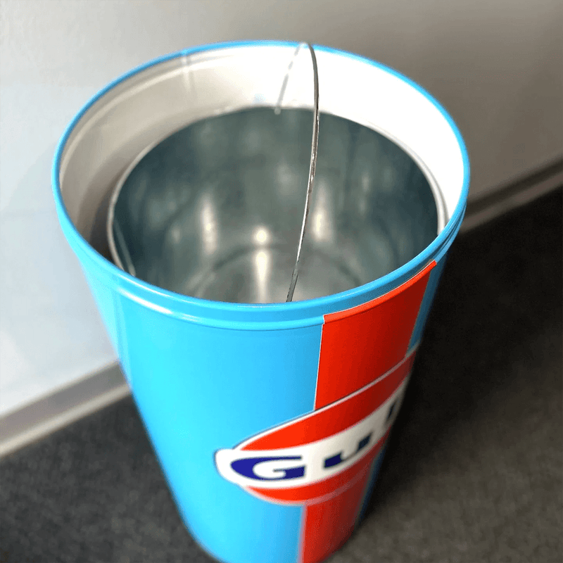 PERGL Gulf Bullet Style Trash Can (Striped)