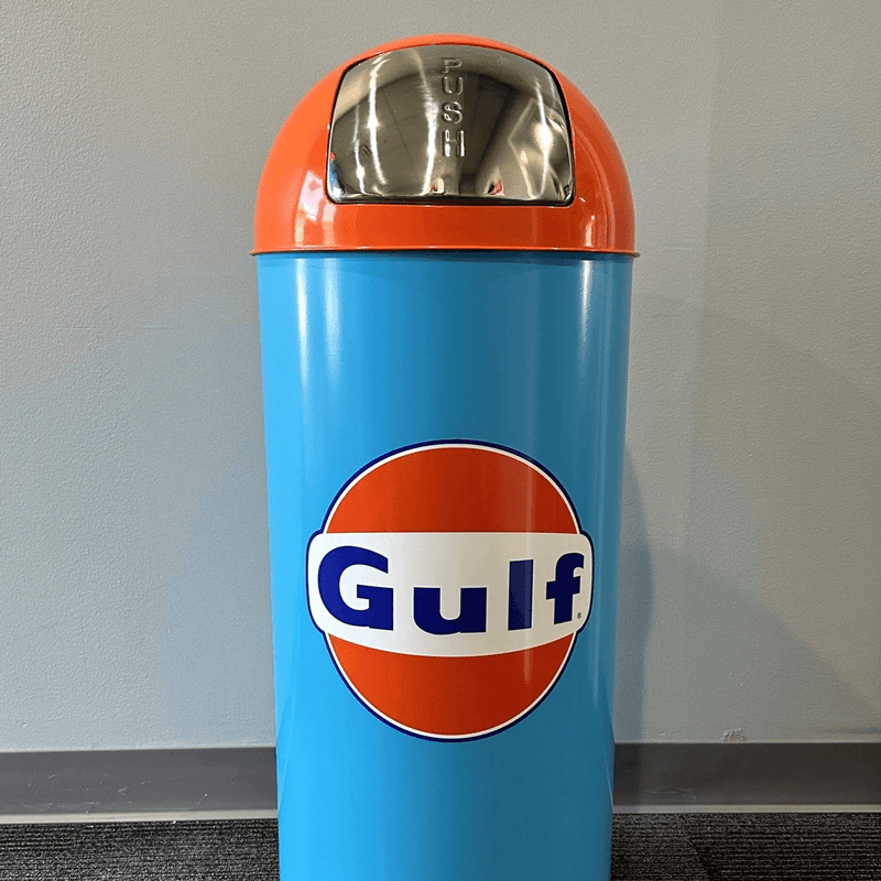 PERGL Gulf Bullet Style Trash Can (Light Blue)