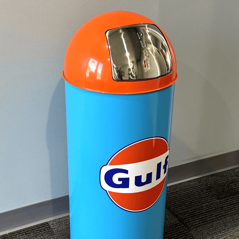 PERGL Gulf Bullet Style Trash Can (Light Blue)