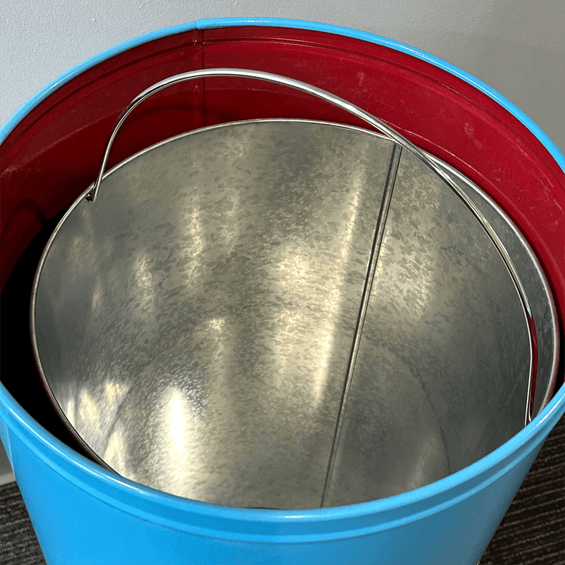 PERGL Gulf Bullet Style Trash Can (Light Blue)