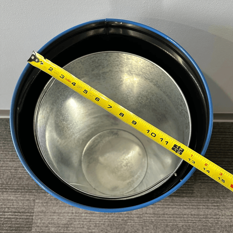 PERGL Gulf Bullet Style Trash Can (Light Blue)