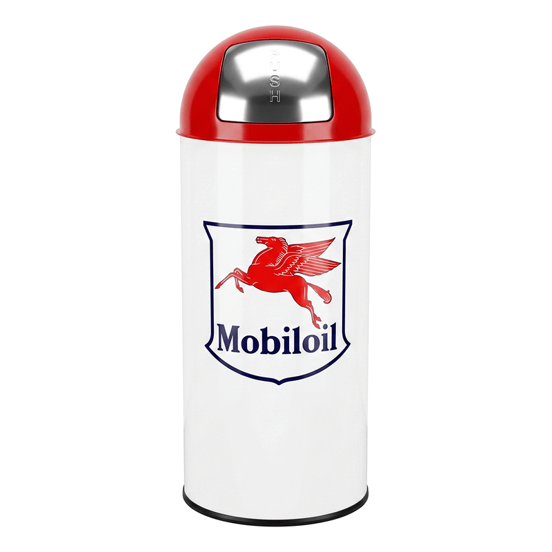 PERGL Mobiloil Bullet Style Trash Can