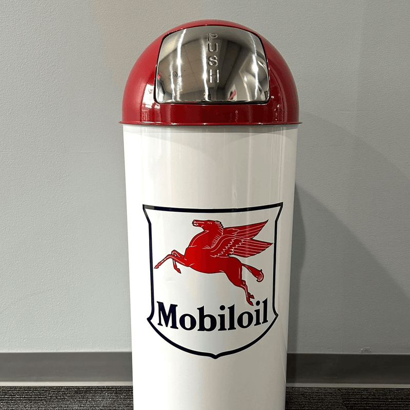 PERGL Mobiloil Bullet Style Trash Can