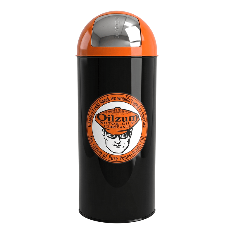 PERGL Oilzum Bullet Style Trash Can