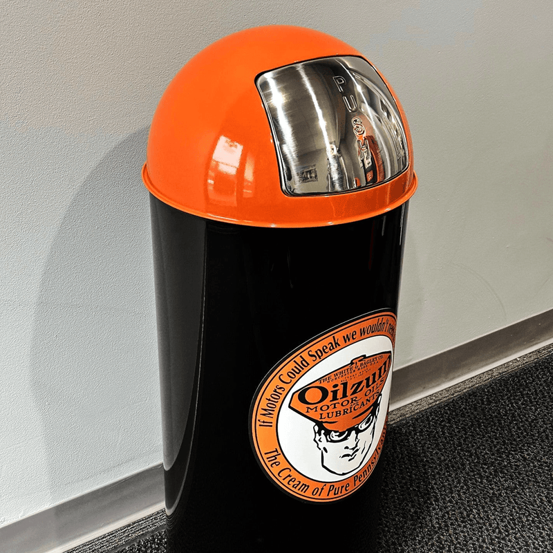 PERGL Oilzum Bullet Style Trash Can