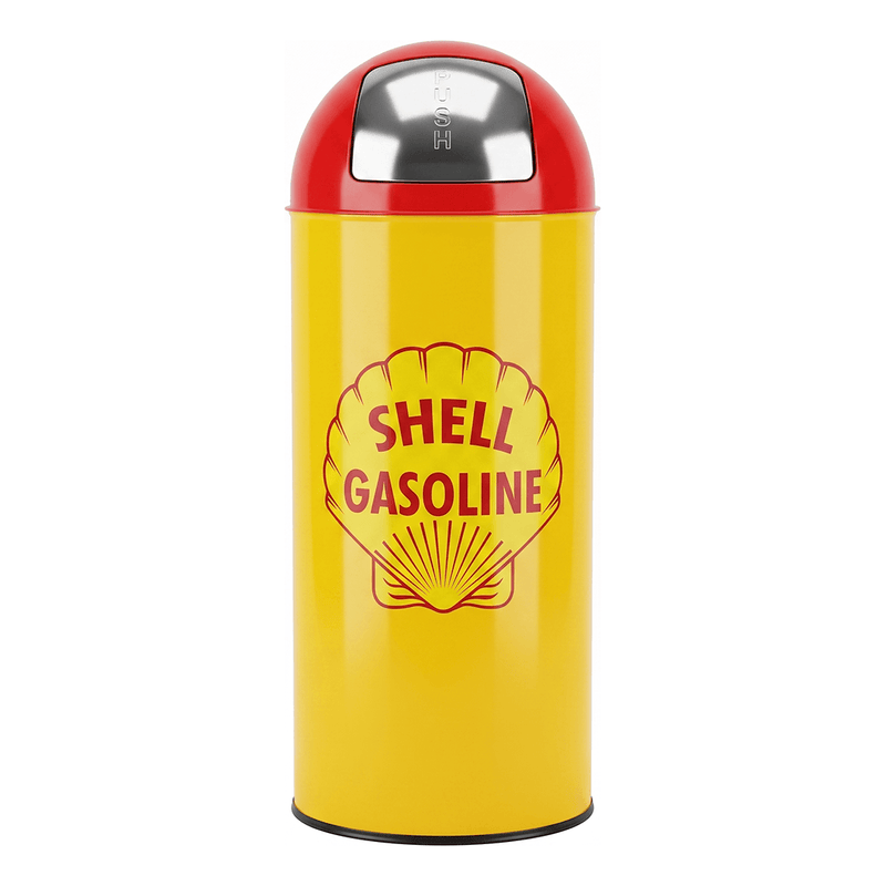 PERGL Shell Gasoline Bullet Style Trash Can