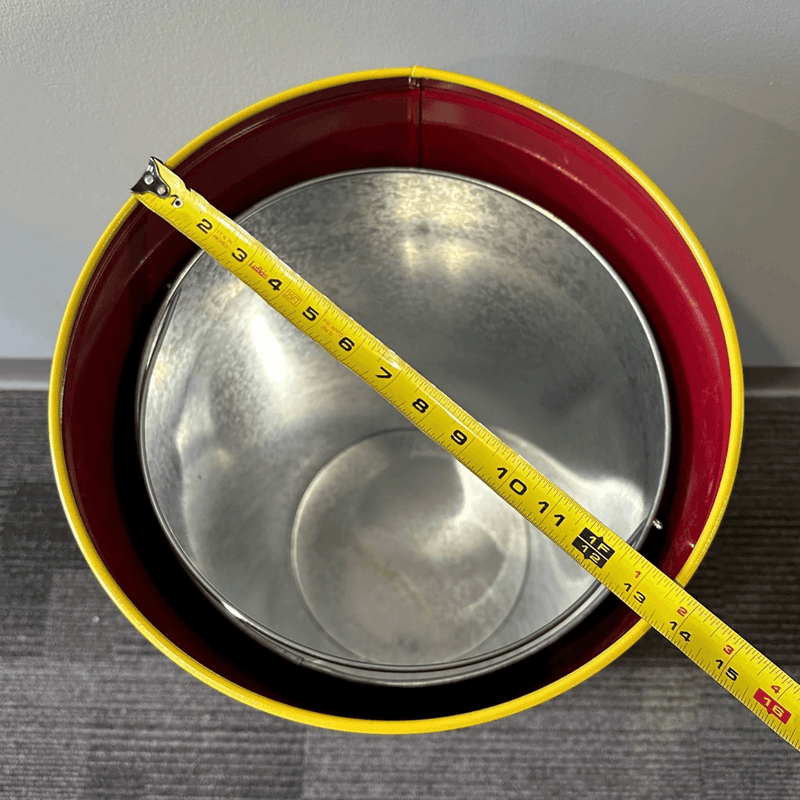 PERGL Shell Gasoline Bullet Style Trash Can
