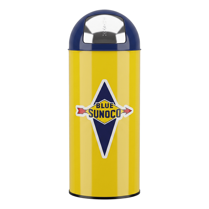 PERGL Blue Sunoco Bullet Style Trash Can