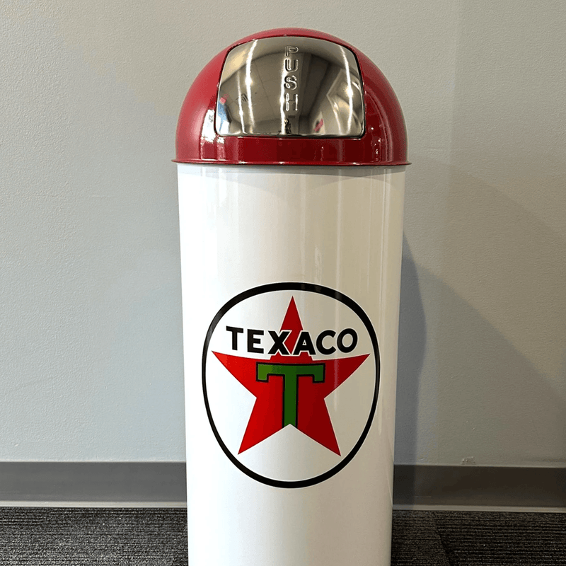 PERGL Texaco Bullet Style Trash Can