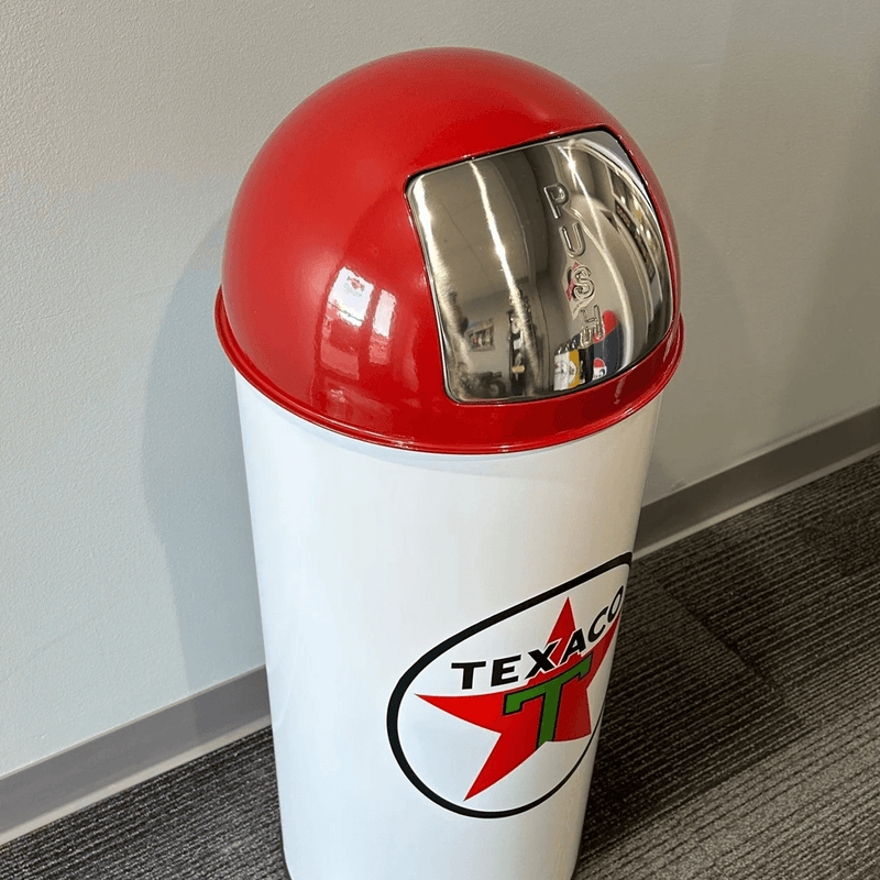 PERGL Texaco Bullet Style Trash Can