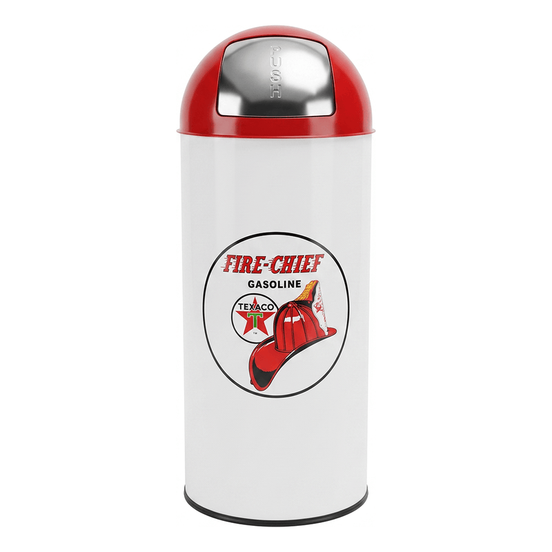 PERGL Texaco Fire Chief Gasoline Bullet Style Trash Can