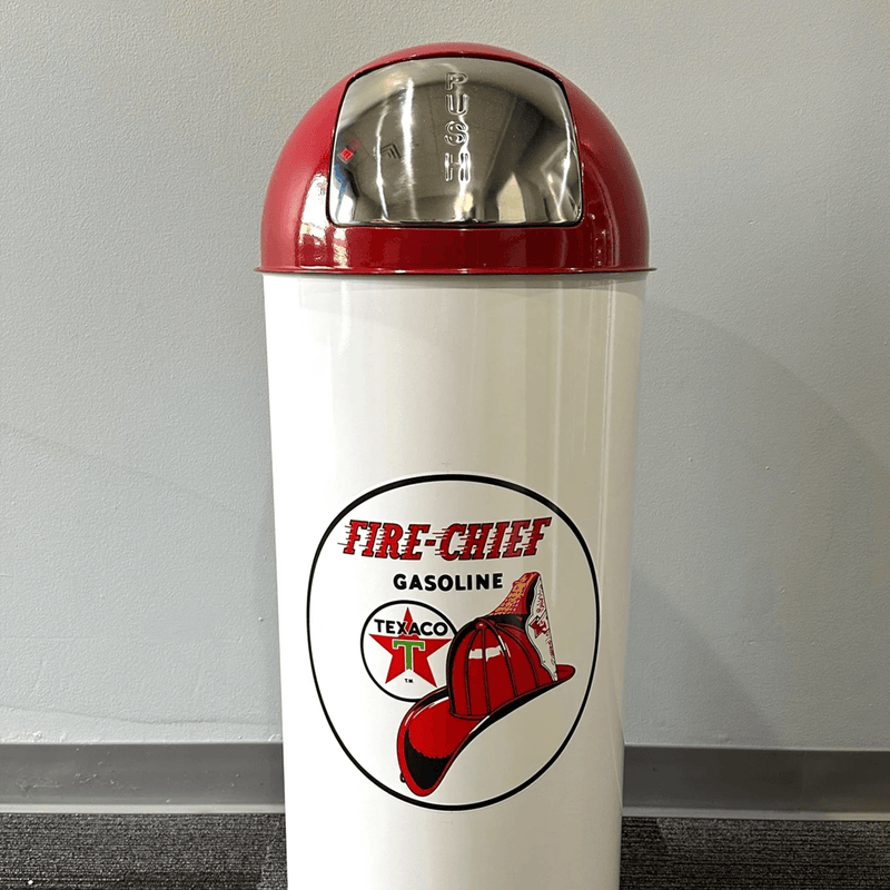PERGL Texaco Fire Chief Gasoline Bullet Style Trash Can