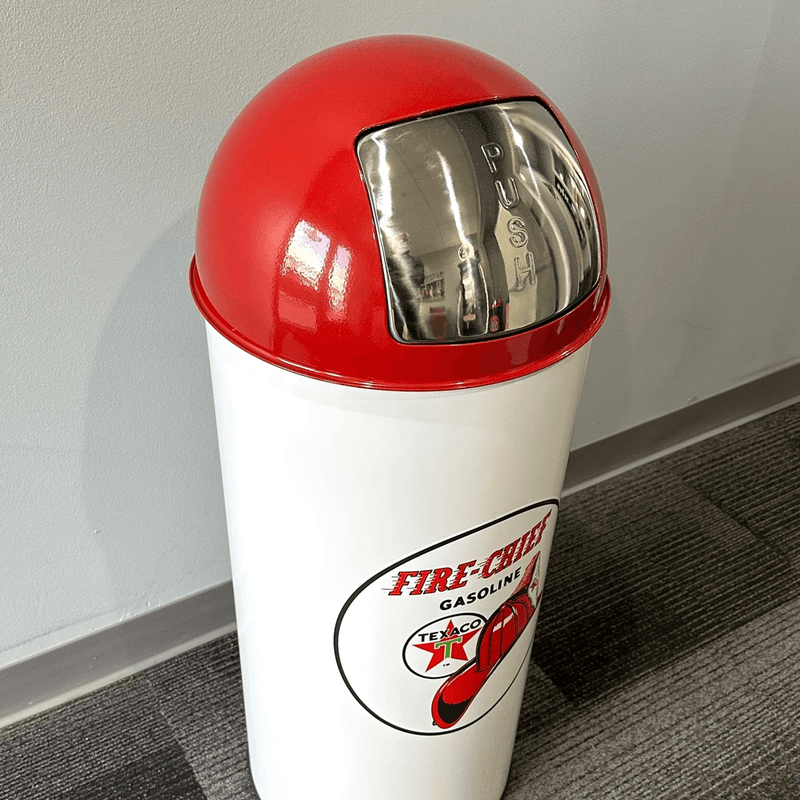 PERGL Texaco Fire Chief Gasoline Bullet Style Trash Can