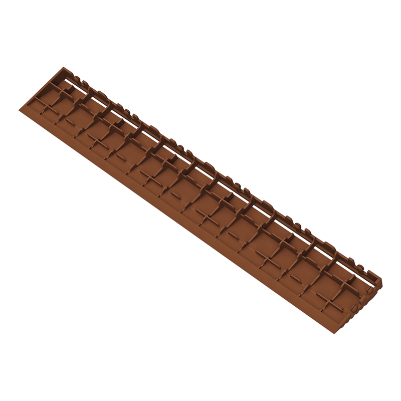 Swisstrax Ribtrax Pro Chocolate Brown Garage Floor Pegged Edge (10-Pack)