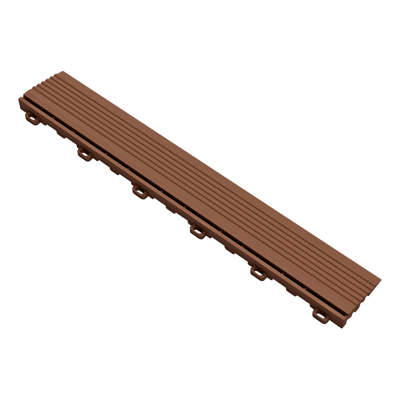 Swisstrax Ribtrax Pro Chocolate Brown Garage Floor Looped Edge (10-Pack)