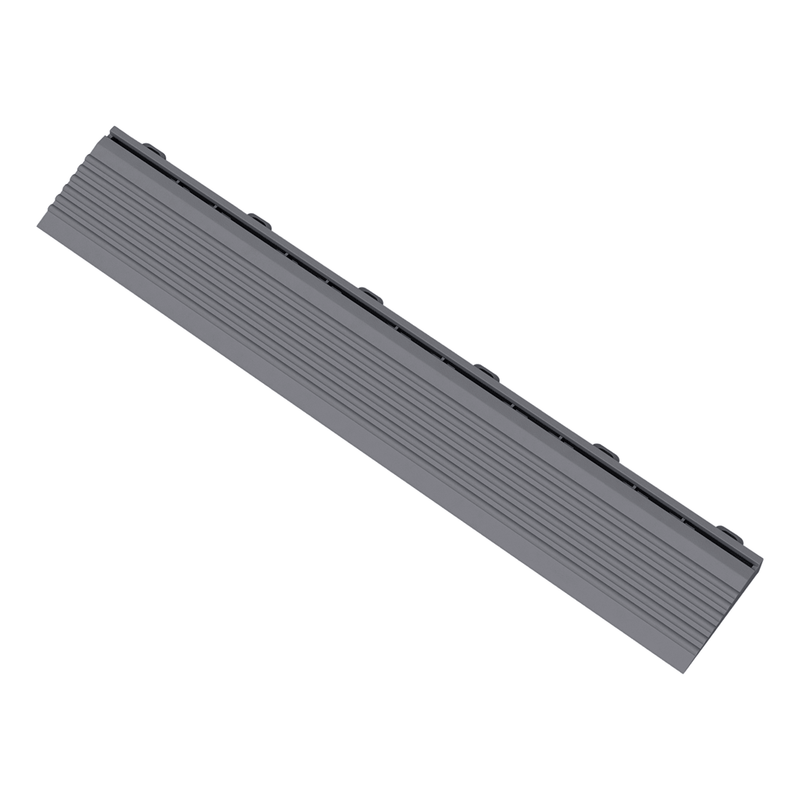 Swisstrax Ribtrax Pro Slate Grey Garage Floor Looped Edge (10-Pack)