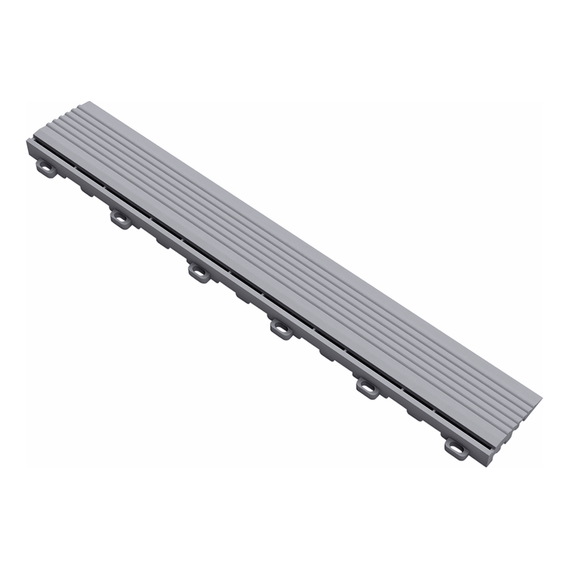 Swisstrax Ribtrax Pro Pearl Grey Garage Floor Looped Edge (10-Pack)