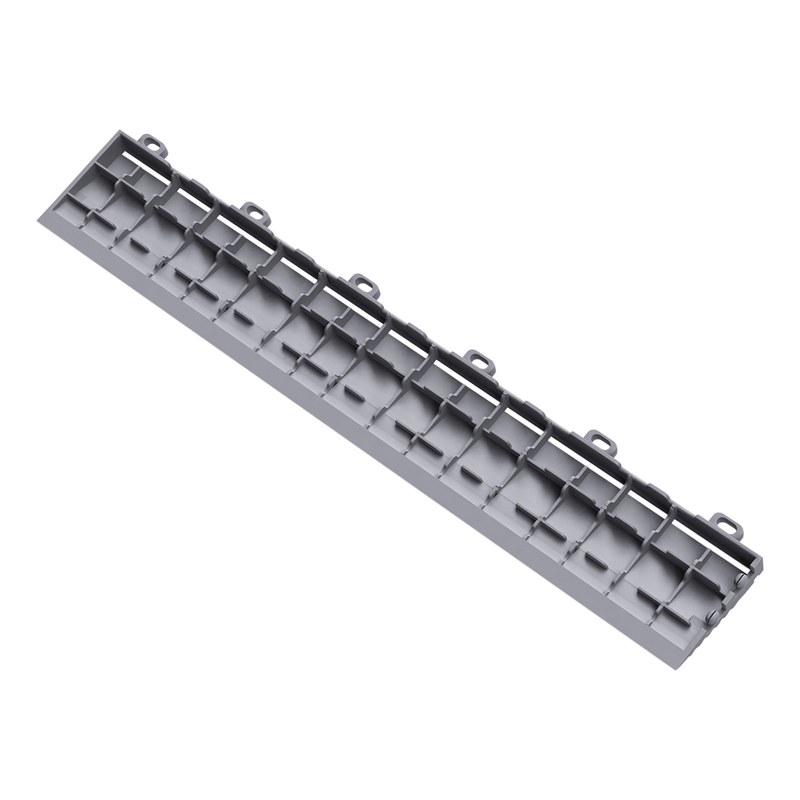 Swisstrax Ribtrax Pro Pearl Grey Garage Floor Looped Edge (10-Pack)