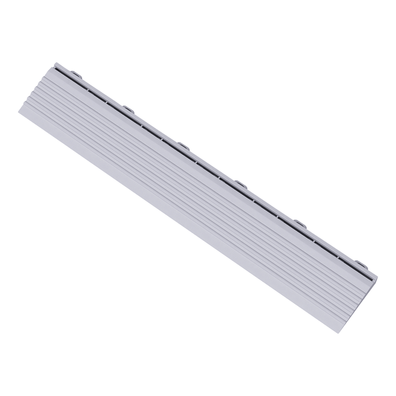 Swisstrax Ribtrax Pro Pearl Silver Garage Floor Looped Edge (10-Pack)