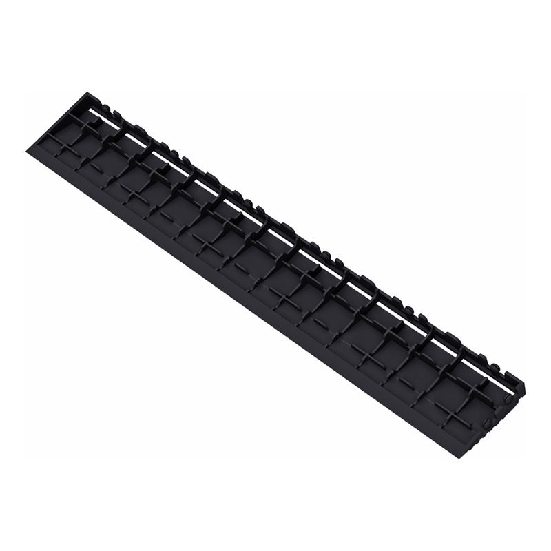 Swisstrax Ribtrax Pro Jet Black Garage Floor Pegged Edge (10-Pack)