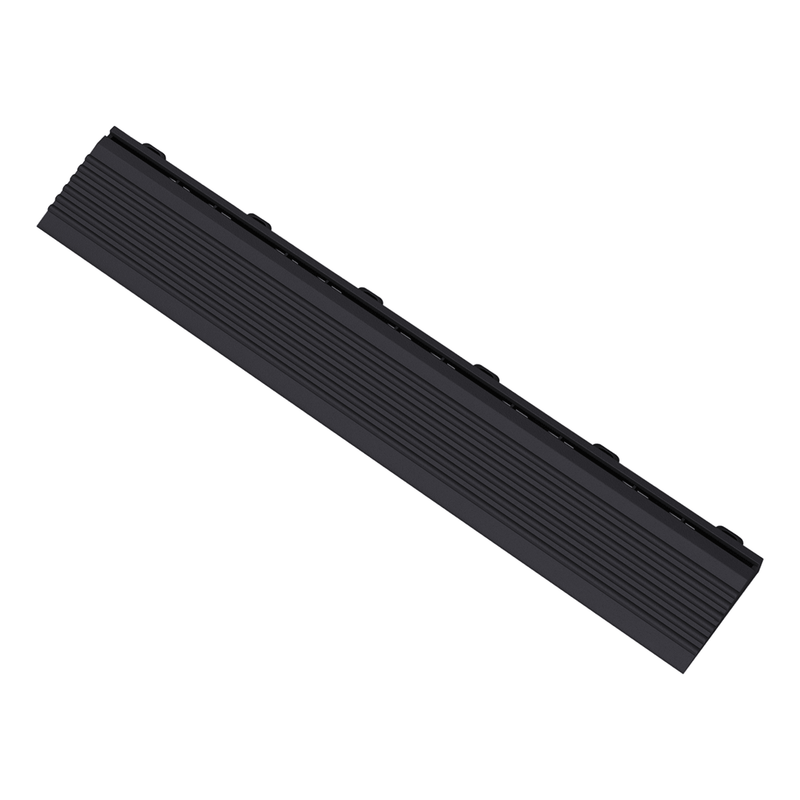 Swisstrax Ribtrax Pro Jet Black Garage Floor Looped Edge (10-Pack)