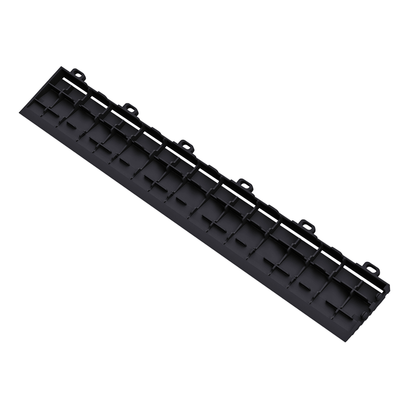 Swisstrax Ribtrax Pro Jet Black Garage Floor Looped Edge (10-Pack)