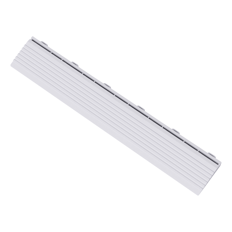 Swisstrax Ribtrax Pro Arctic White Garage Floor Looped Edge (10-Pack)
