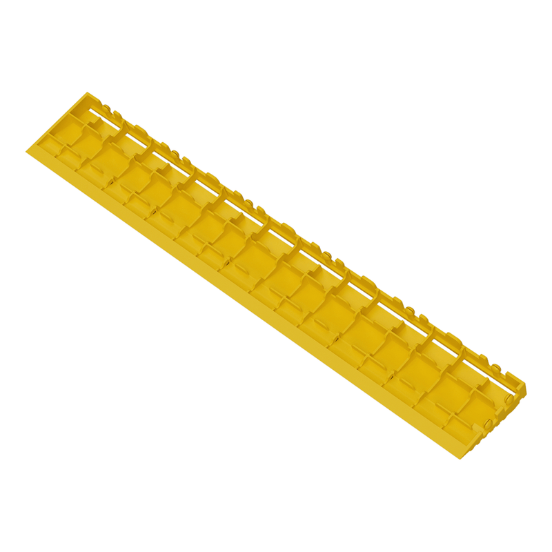 Swisstrax Ribtrax Pro Citrus Yellow Garage Floor Pegged Edge (10-Pack)
