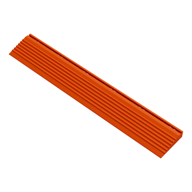 Swisstrax Ribtrax Pro Tropical Orange Garage Floor Pegged Edge (10-Pack)
